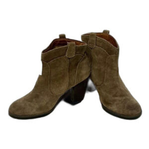 NWT Clarks Indigo Heath Harrior Suede Booties Womens 6.5 Tan Western Cowgirl Y2K